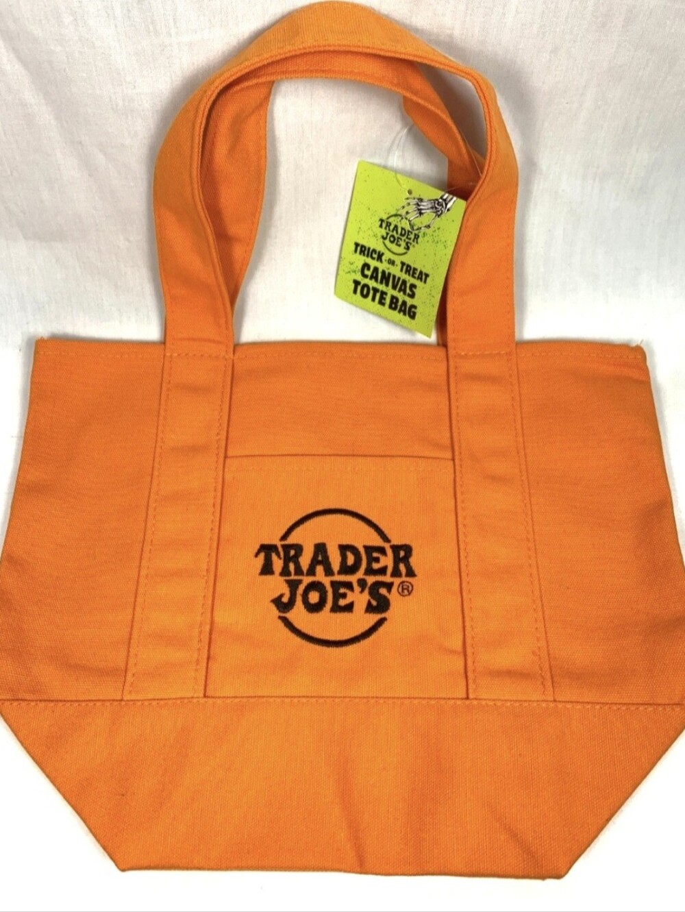 Trader Joe's Limited Edition Mini Orange Trick-or-Treat Tote  NWT